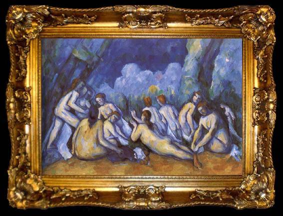 framed  Paul Cezanne Portrait of bather, ta009-2